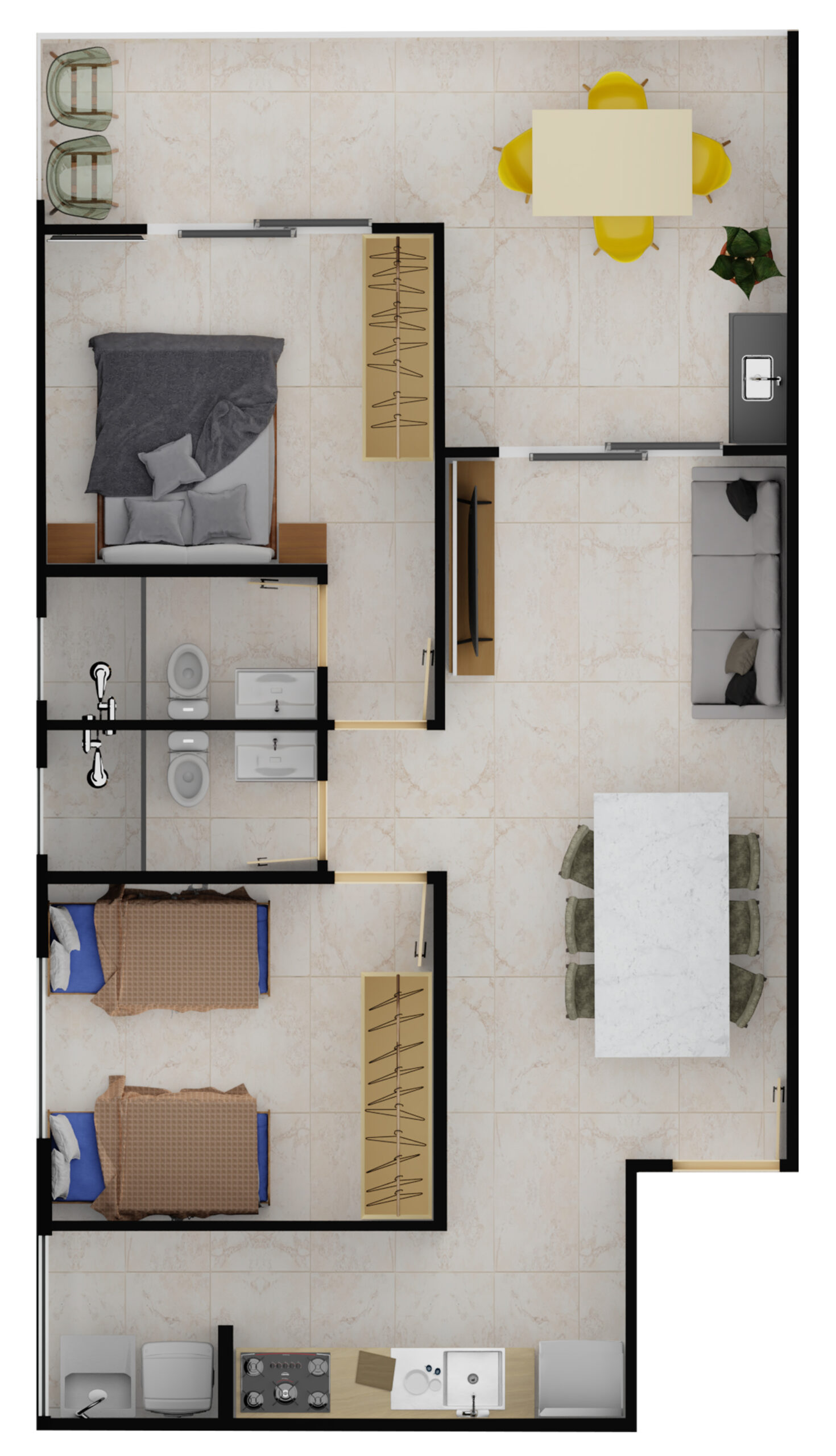 Humanizada 101-501 - 75,95m²