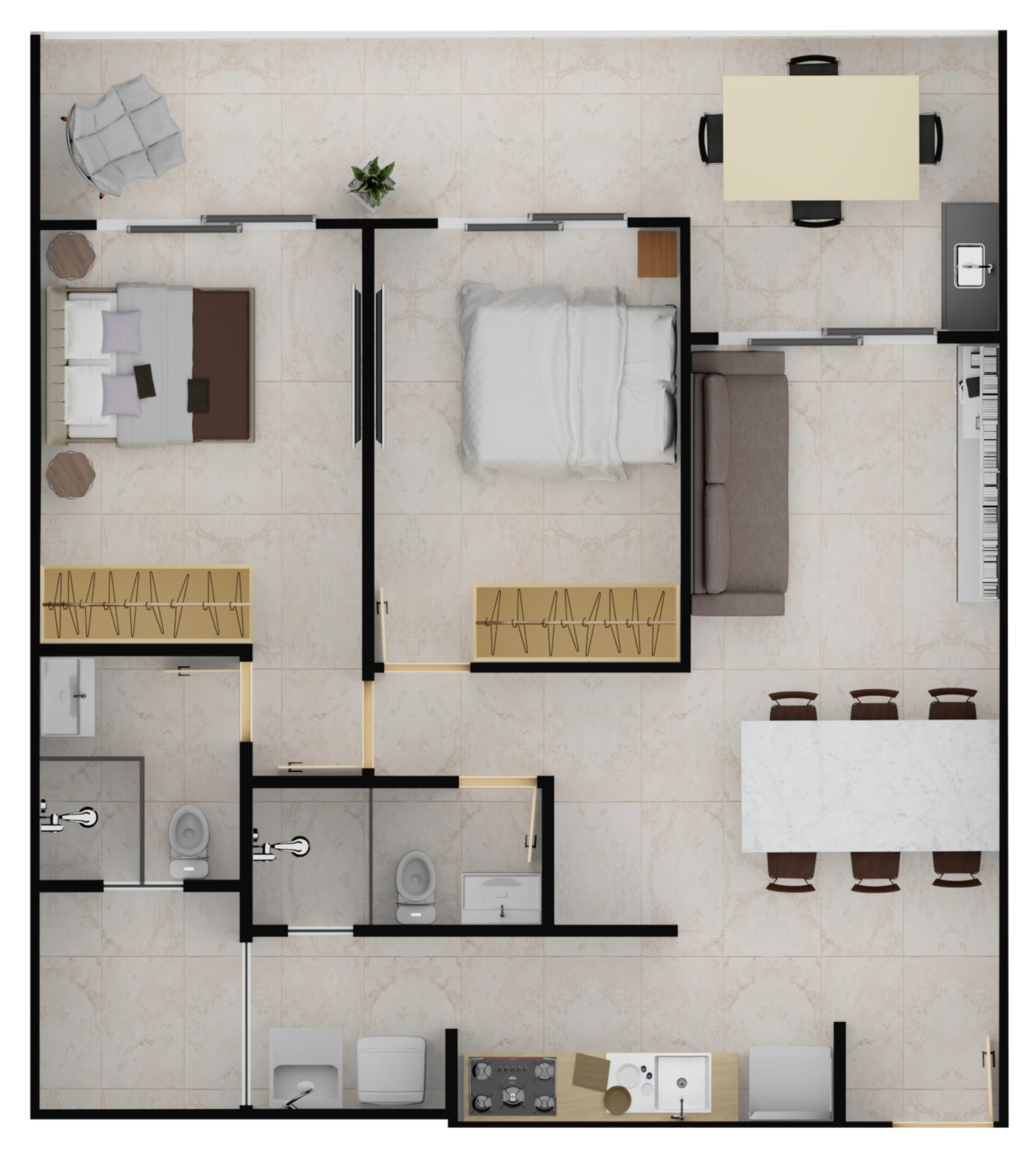 Humanizada 102-502 - 77,10m²