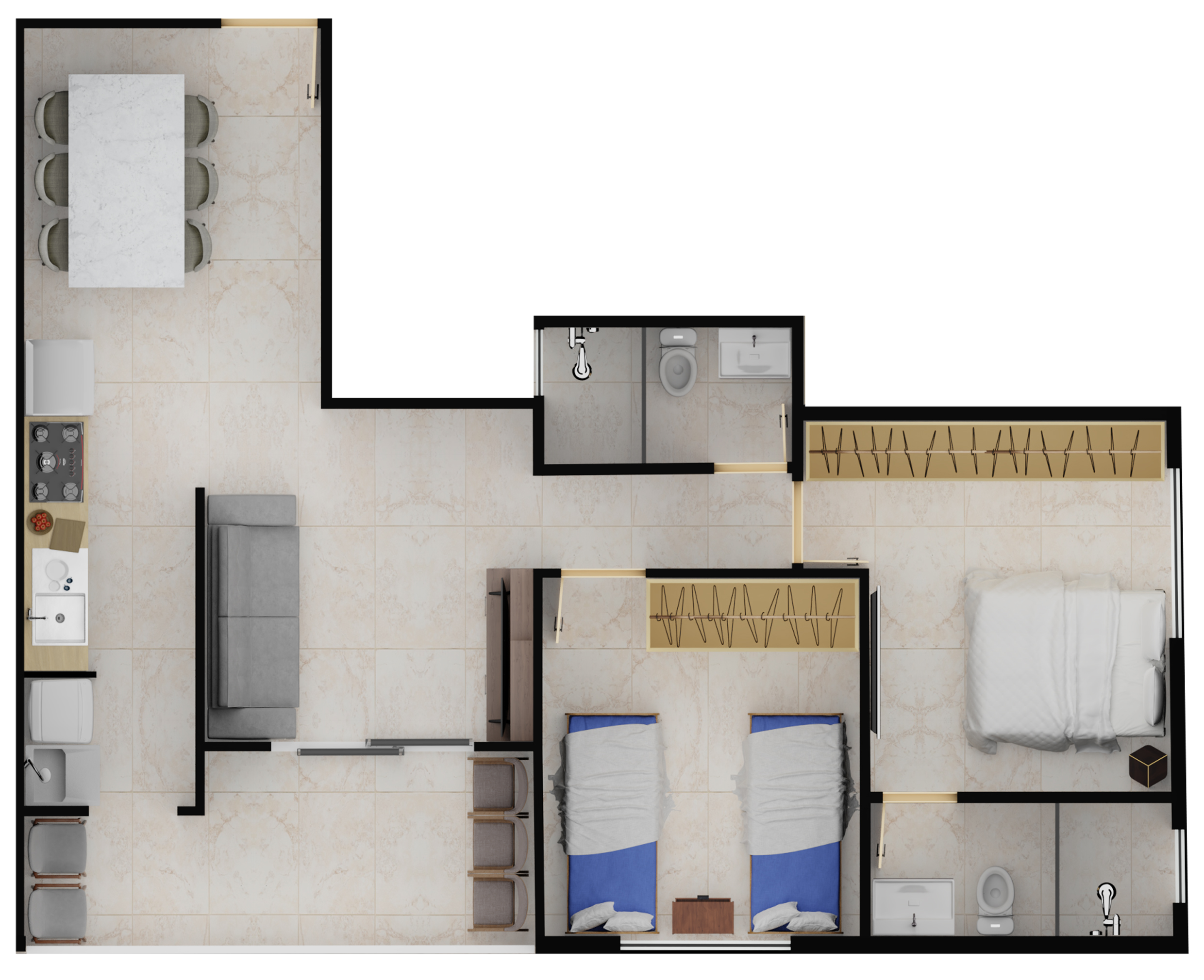 Humanizada 104-504 - 69,51m²